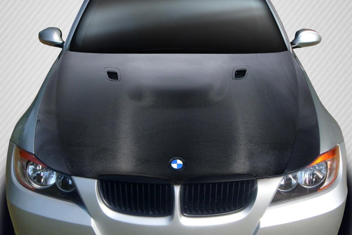 2006-2008 BMW 3 Series E90 4DR DriTech M3 Look Hood, Carbon Fiber - view 1
