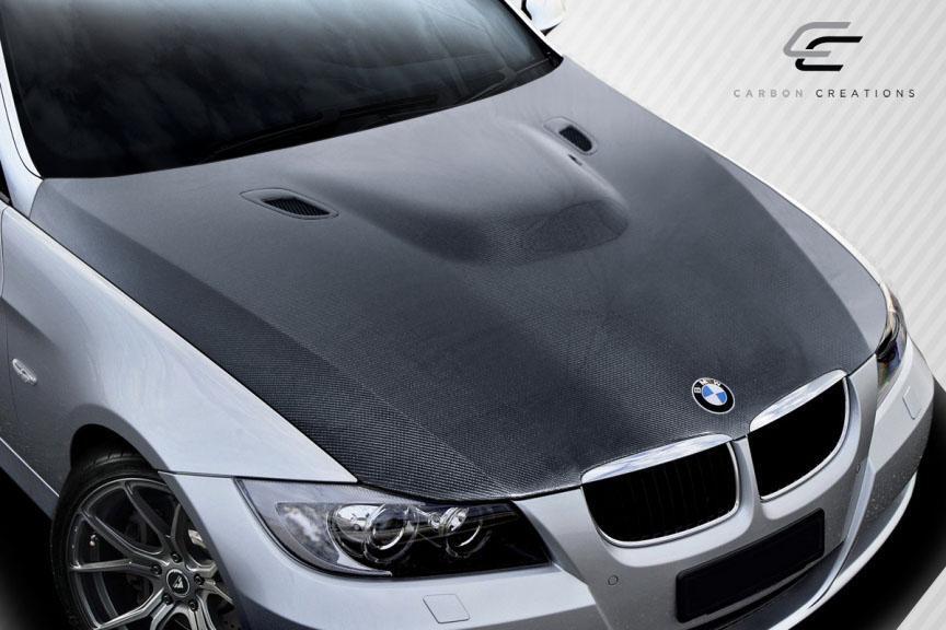 2006-2008 BMW 3 Series E90 4DR DriTech M3 Look Hood, Carbon Fiber - view 2