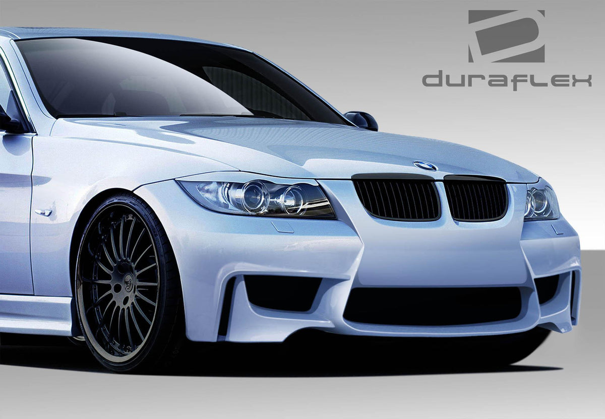 2006-2008 BMW 3 Series E90 4DR 1M Look Front Bumper Cover, Fiberglass - view 2