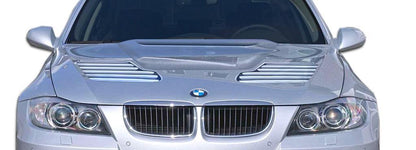 2006-2008 BMW 3 Series E90 4DR GTR Look Hood, Fiberglass - view 1