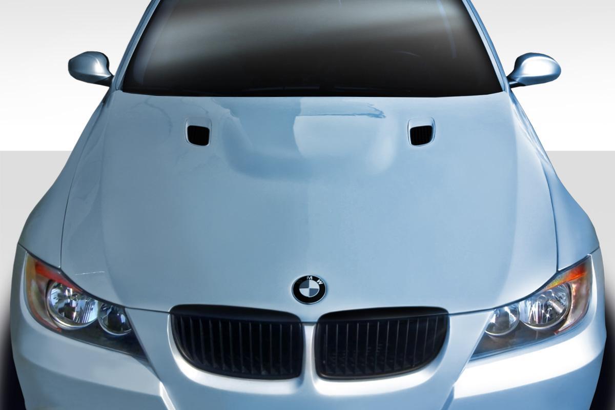 2006-2008 BMW 3 Series E90 4DR M3 Look Hood, Fiberglass - view 1