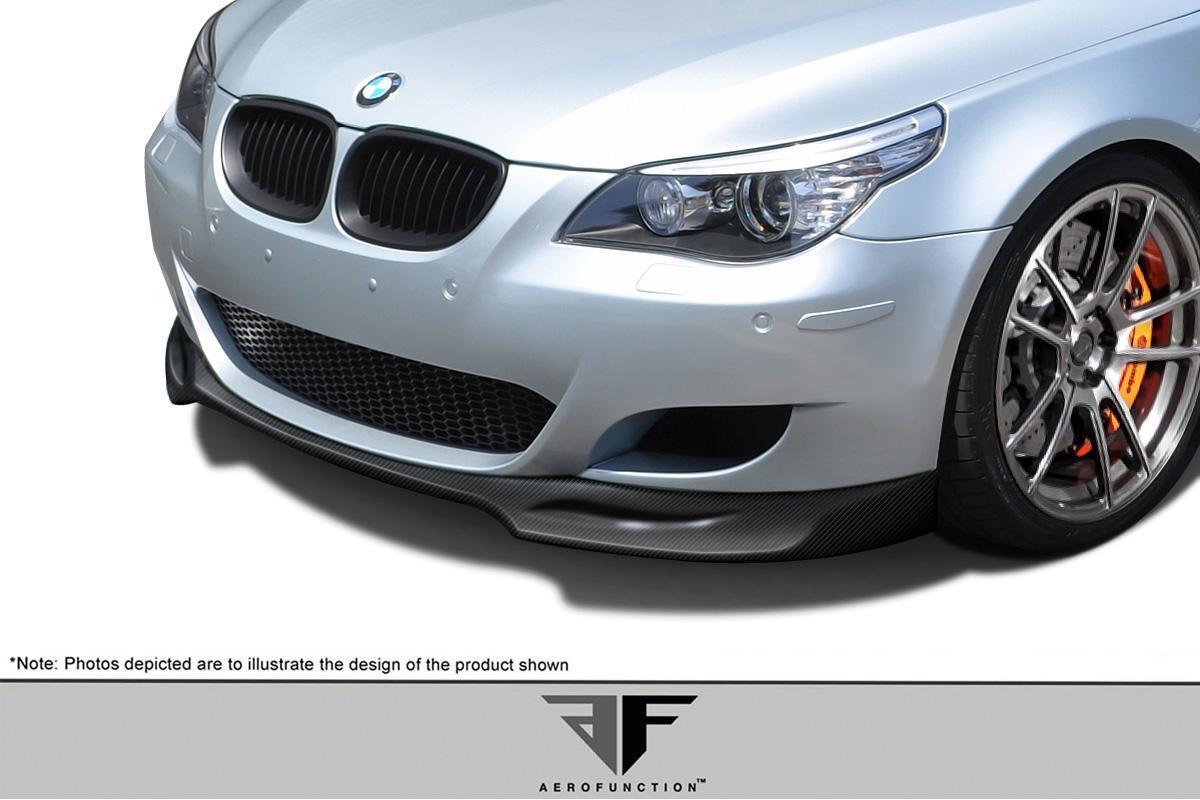2006-2010 BMW M5 E60 Carbon AF-1 Front Add-On Spoiler, Carbon Fiber - view 2