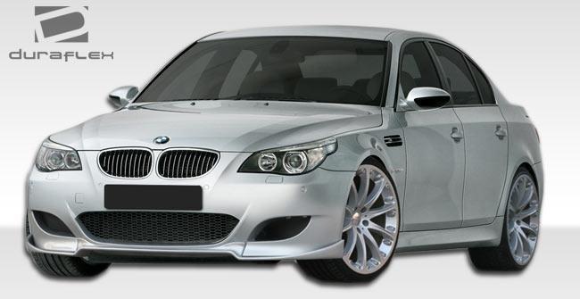 2006-2010 BMW M5 E60 HR-S Front Lip Under Spoiler Air Dam, Fiberglass - view 2