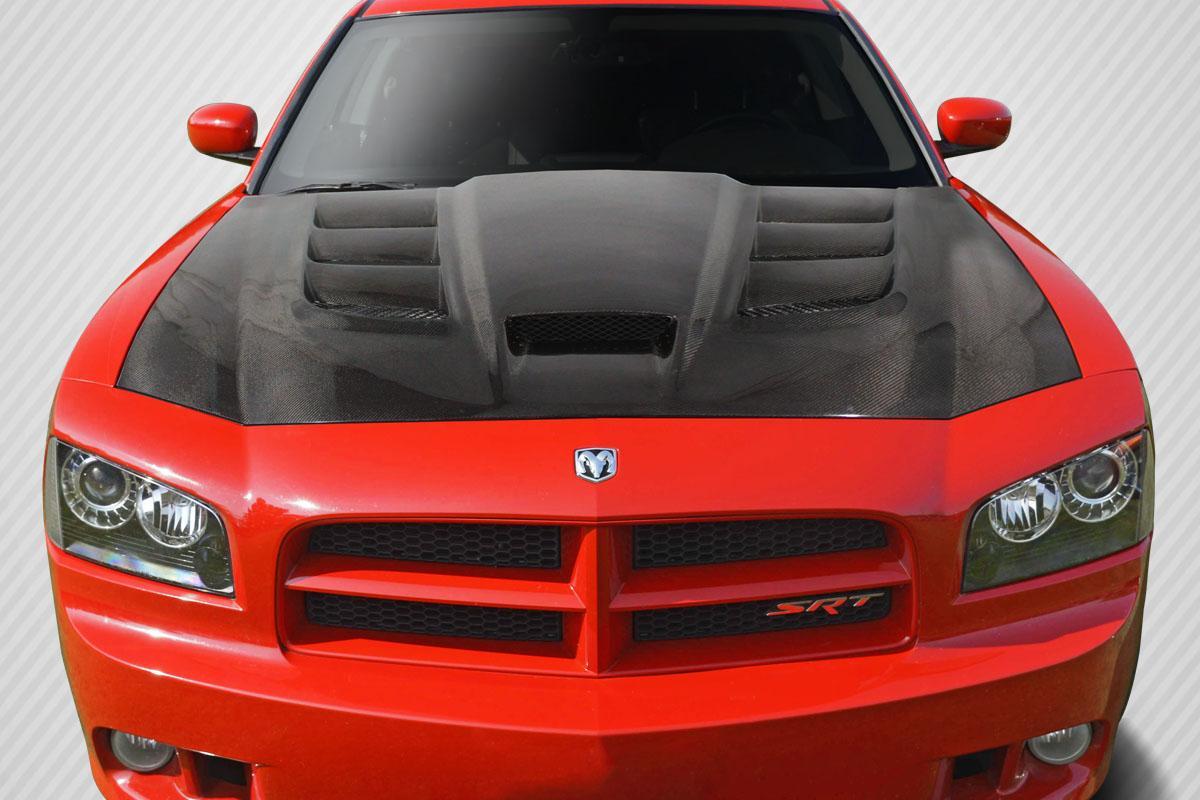 2006-2010 Dodge Charger DriTech Viper Look Hood, Carbon Fiber - view 1