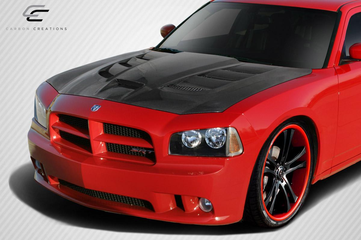 2006-2010 Dodge Charger DriTech Viper Look Hood, Carbon Fiber - view 2