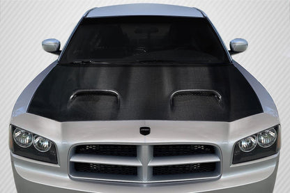 2006-2010 Dodge Charger Redeye Look Hood, Carbon Fiber - view 1