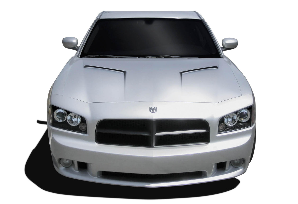 2006-2010 Dodge Charger Challenger Hood, Fiberglass - view 1