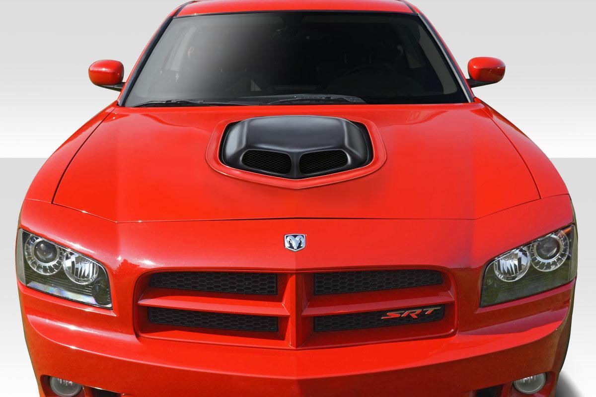 2006-2010 Dodge Charger Shaker Hood, Fiberglass - view 1