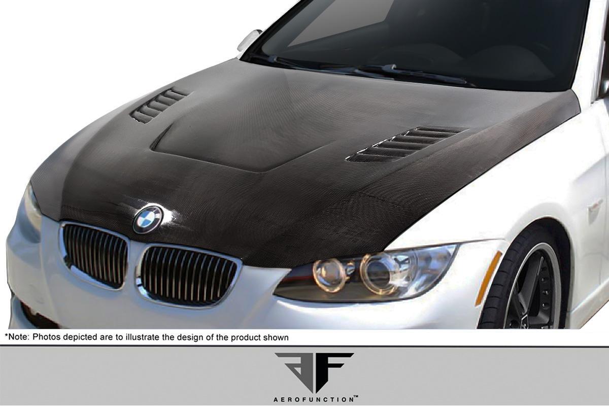 2007-2010 BMW 3 Series E92 2DR E93 Convertible Carbon AF-1 Hood - view 2