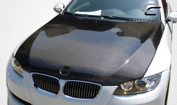 2007-2010 BMW 3 Series E92 2DR E93 Convertible OEM Look Hood, Carbon - view 2
