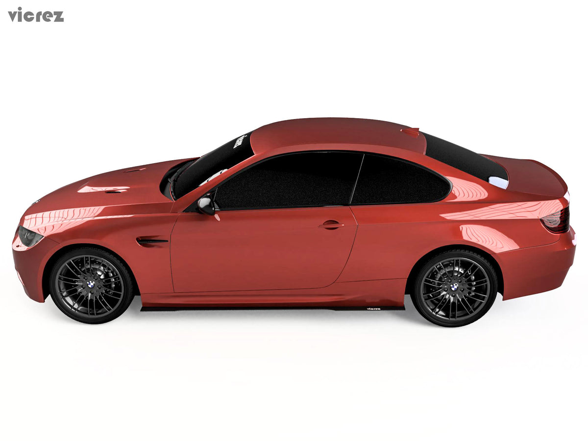 2007-2013 BMW 3 Series E90 E92 E93 M3 Side Skirt Splitters - view 2