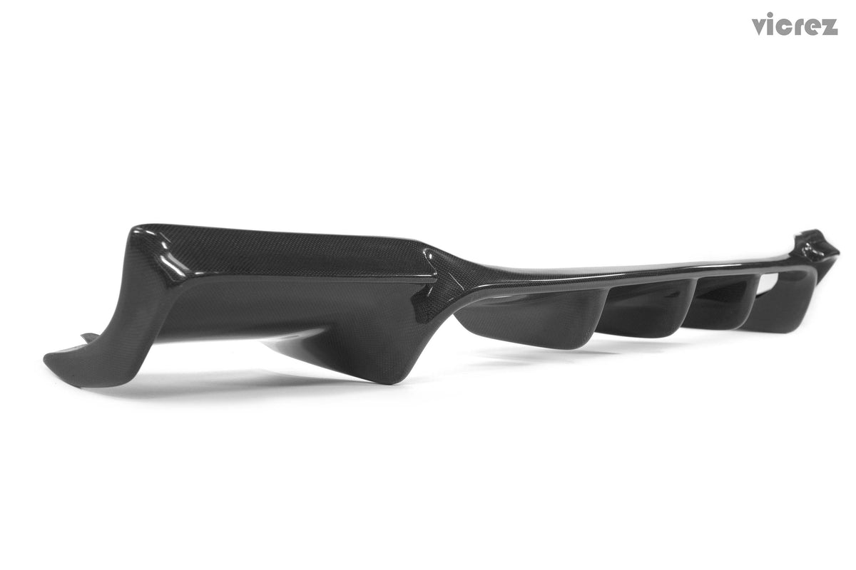 2007-2013 BMW M3 E92 E93 VZ Style Rear Diffuser, Carbon Fiber - view 4