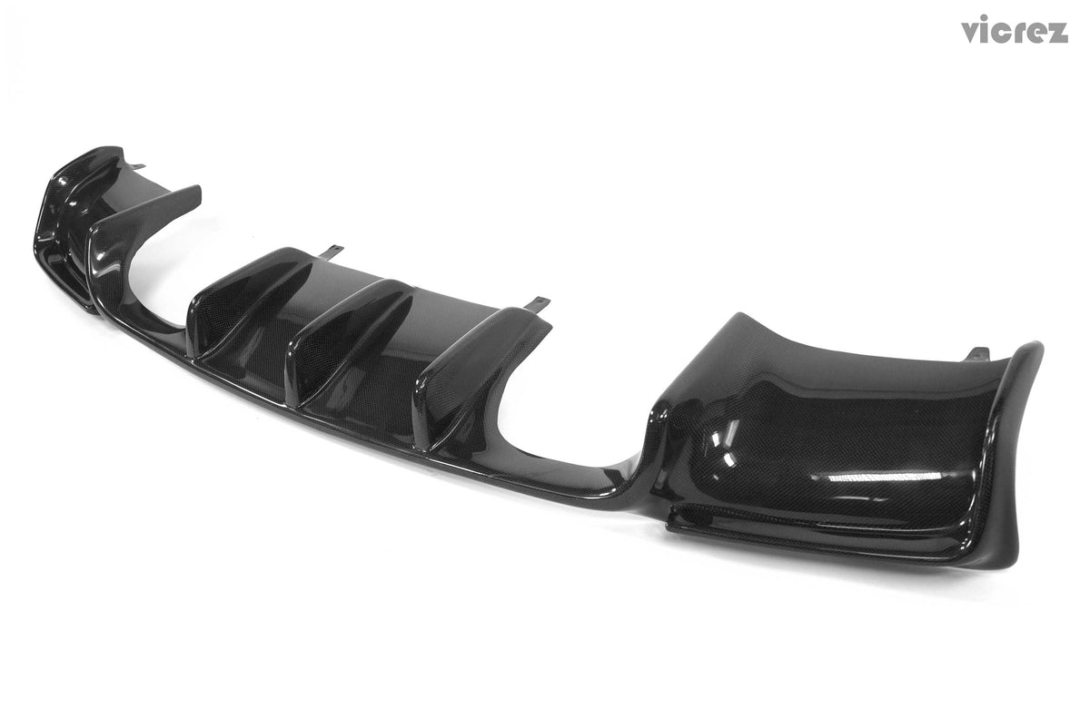 2007-2013 BMW M3 E92 E93 VZ Style Rear Diffuser, Carbon Fiber - view 5