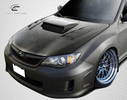 2008-2011 Subaru Impreza 2008-2014 WRX STI DriTech C-1 Hood, Carbon - view 2