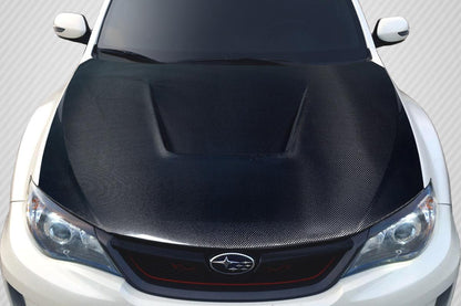 2008-2011 Subaru Impreza 2008-2014 WRX STI Vortex Hood, Carbon Fiber - view 1
