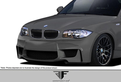 2008-2013 BMW 1 Series E82 E88 AF-1 Front Bumper Cover, Fiberglass - view 2