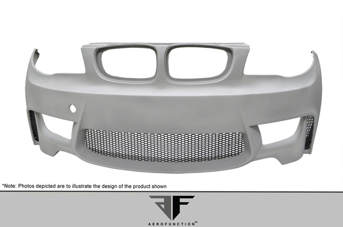 2008-2013 BMW 1 Series E82 E88 AF-1 Front Bumper Cover, Fiberglass - view 3
