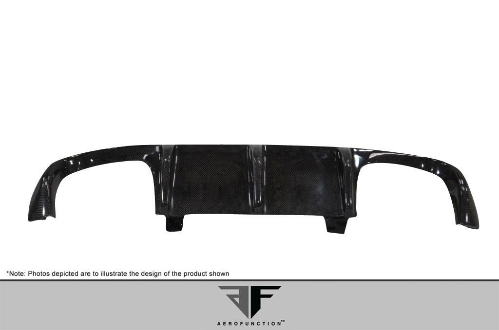 2008-2013 BMW M3 E90 4DR Carbon AF-1 Rear Diffuser, Carbon Fiber - view 3