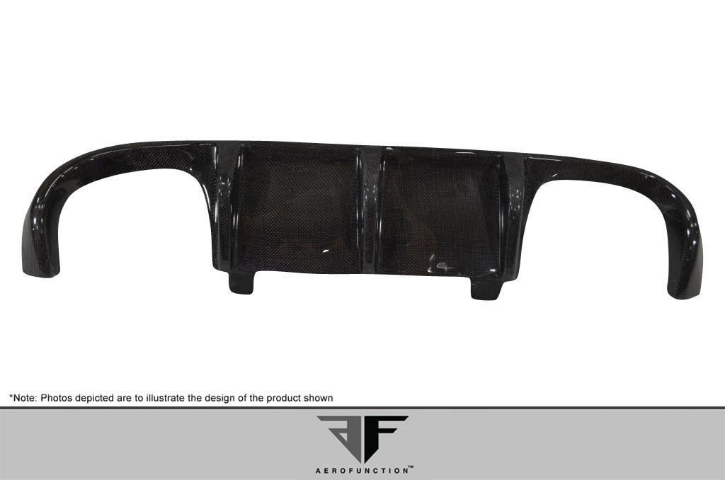 2008-2013 BMW M3 E90 4DR Carbon AF-1 Rear Diffuser, Carbon Fiber - view 4