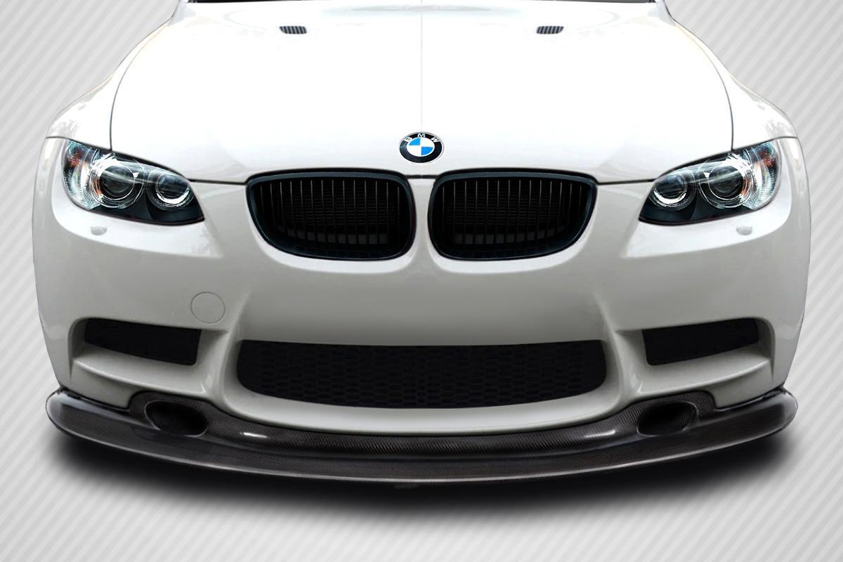 2008-2013 BMW M3 E90 E92 E93 GT4 Look Front Lip Under Spoiler, Carbon - view 1