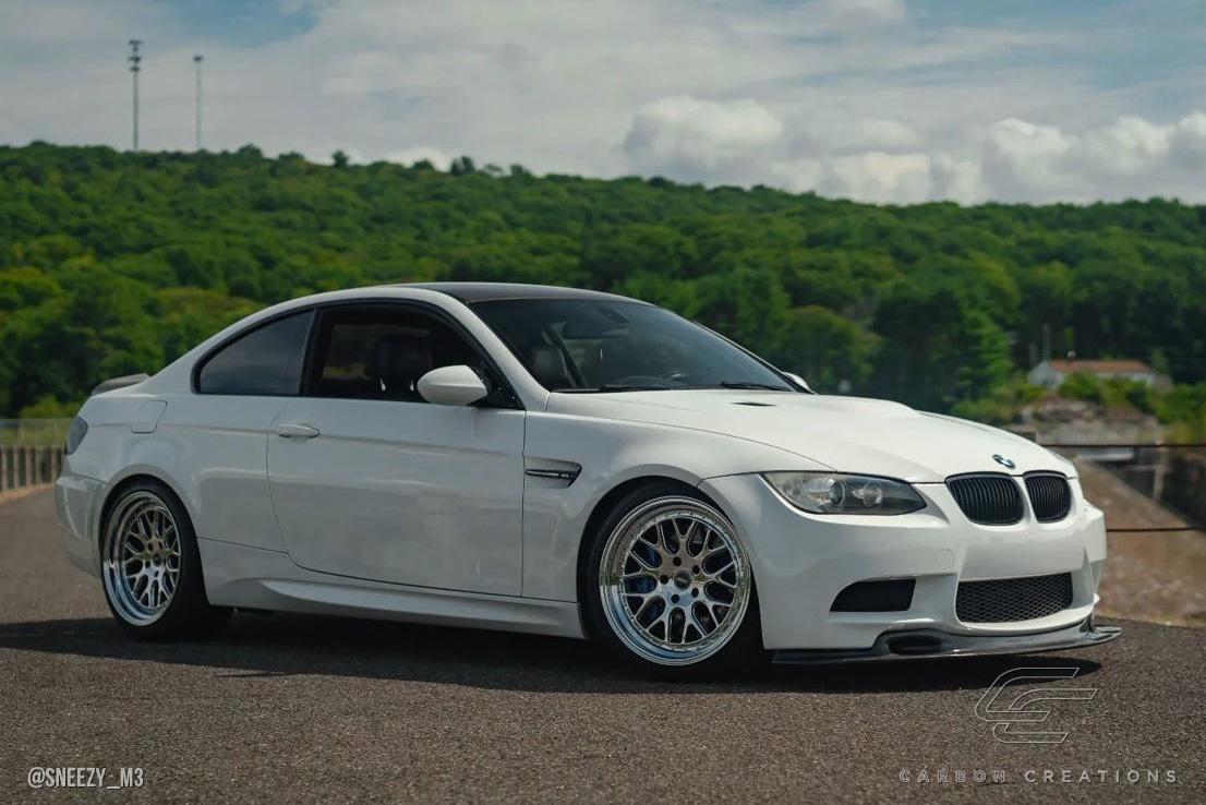 2008-2013 BMW M3 E90 E92 E93 GT4 Look Front Lip Under Spoiler, Carbon - view 4