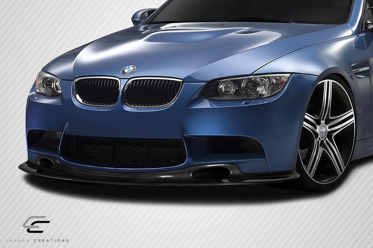 2008-2013 BMW M3 E90 E92 E93 GT4 Look Front Lip Under Spoiler, Carbon - view 5