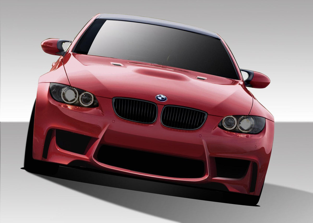 2008-2013 BMW M3 E90 E92 E93 1M Look Front Bumper Cover, Fiberglass - view 1
