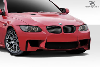 2008-2013 BMW M3 E90 E92 E93 1M Look Front Bumper Cover, Fiberglass - view 2