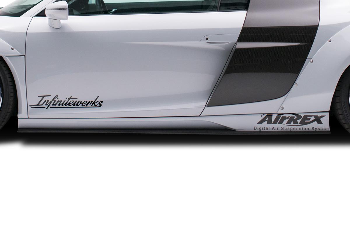 2008-2015 Audi R8 T42 AF Signature Series Side Skirts, Fiberglass - view 1