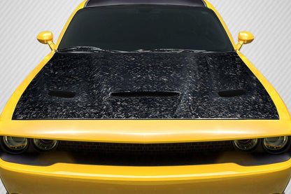 2008-2023 Dodge Challenger AeroForge Dritech Hellcat Look Hood - view 1