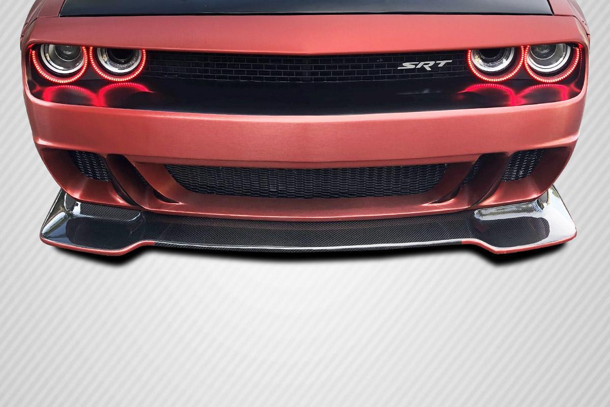 2008-2023 Dodge Challenger Circuit Front Lip, Carbon Fiber - view 1