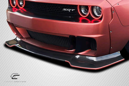 2008-2023 Dodge Challenger Circuit Front Lip, Carbon Fiber - view 2