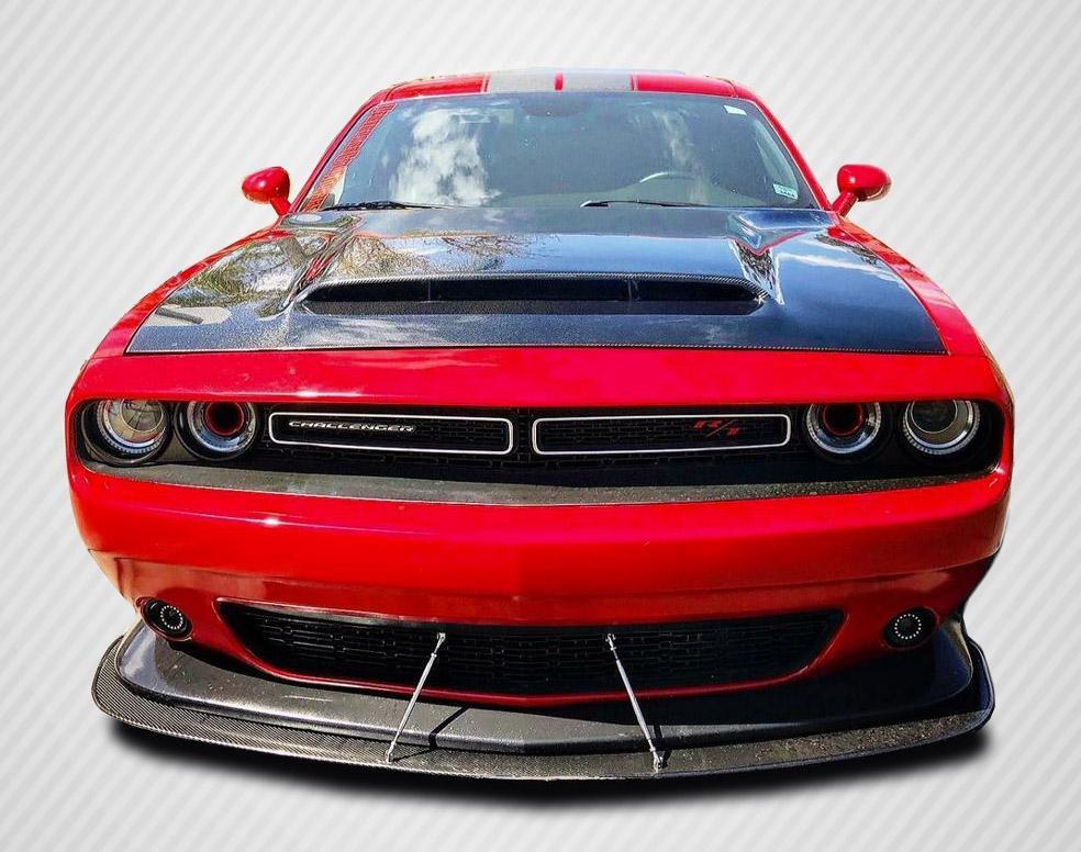 2008-2023 Dodge Challenger Demon Look Hood, Carbon Fiber - view 1