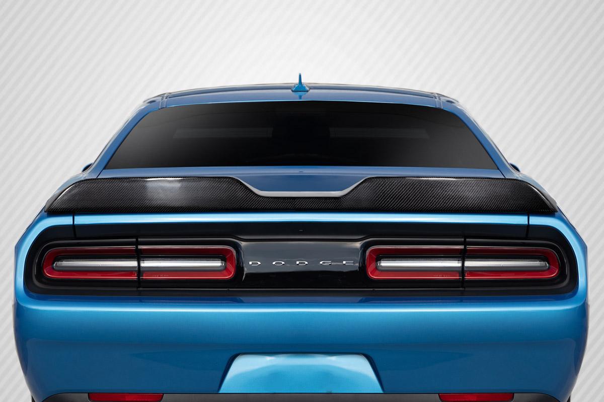 2008-2023 Dodge Challenger Demon Look Rear Wing Spoiler, Carbon Fiber - view 1