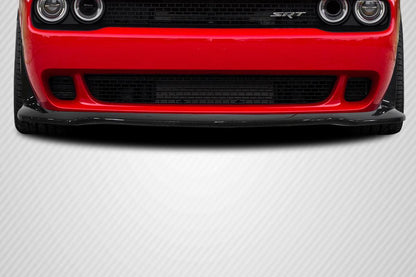2008-2023 Dodge Challenger Hellcat Look Front Lip, Carbon Fiber - view 1