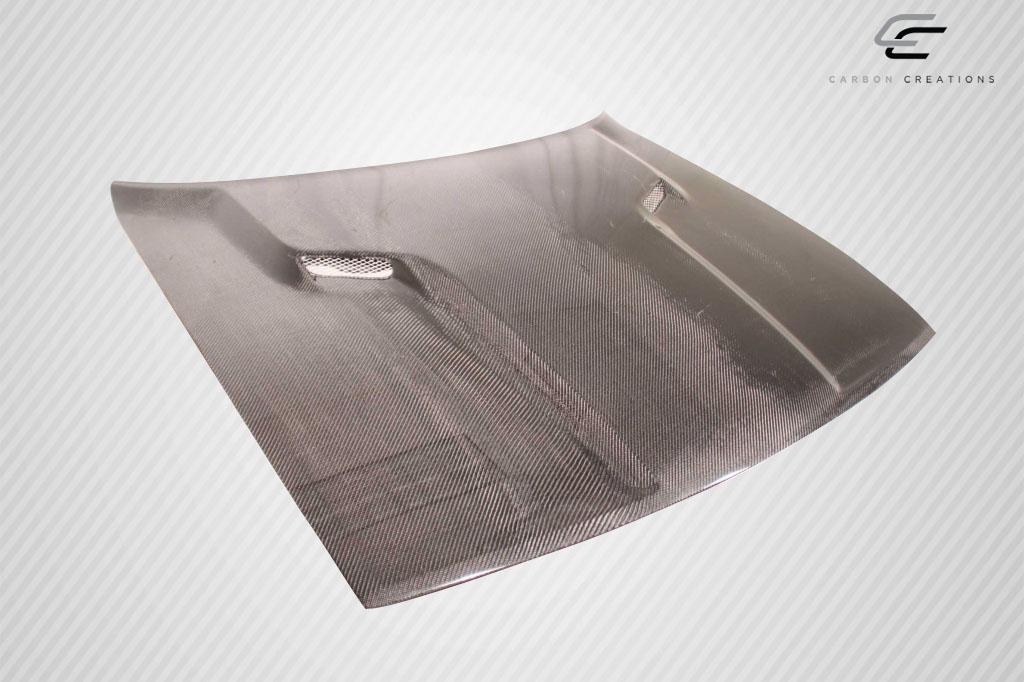 2008-2023 Dodge Challenger SRT Look Hood, Carbon Fiber - view 6
