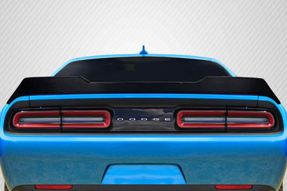 2008-2023 Dodge Challenger Strata Rear Wing Spoiler, Carbon Fiber - view 1
