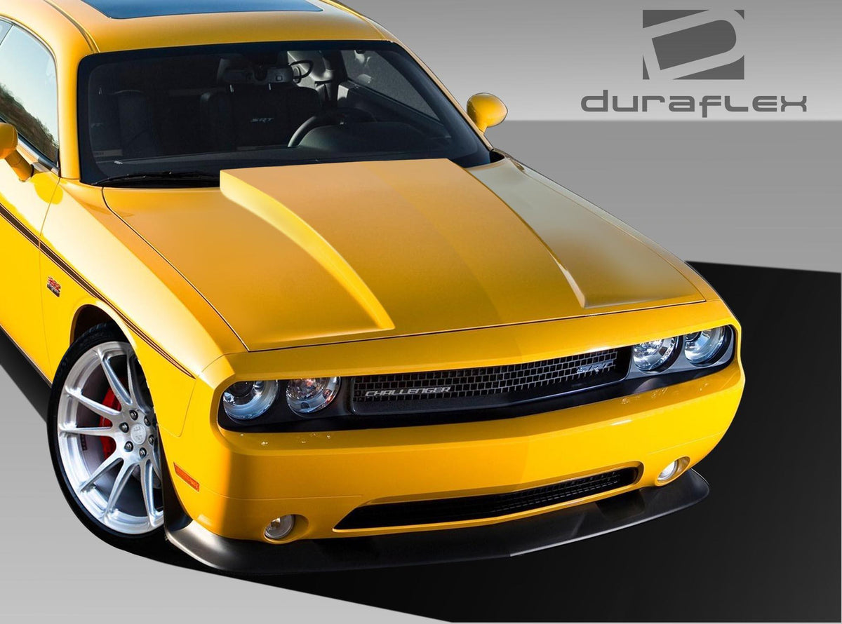 2008-2023 Dodge Challenger Cowl Hood, Fiberglass - view 2