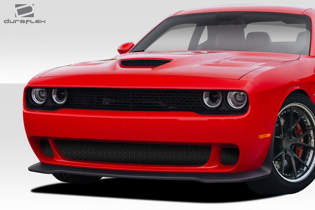 2008-2023 Dodge Challenger Hellcat Look Front Lip, Fiberglass - view 2