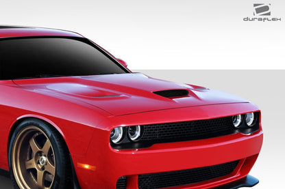 2008-2023 Dodge Challenger Hellcat Look Hood, Fiberglass - view 3