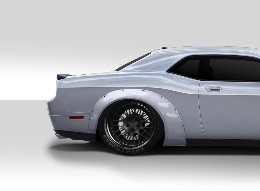 2008-2023 Dodge Challenger Novara Wide Body Rear Fender Flares - view 1