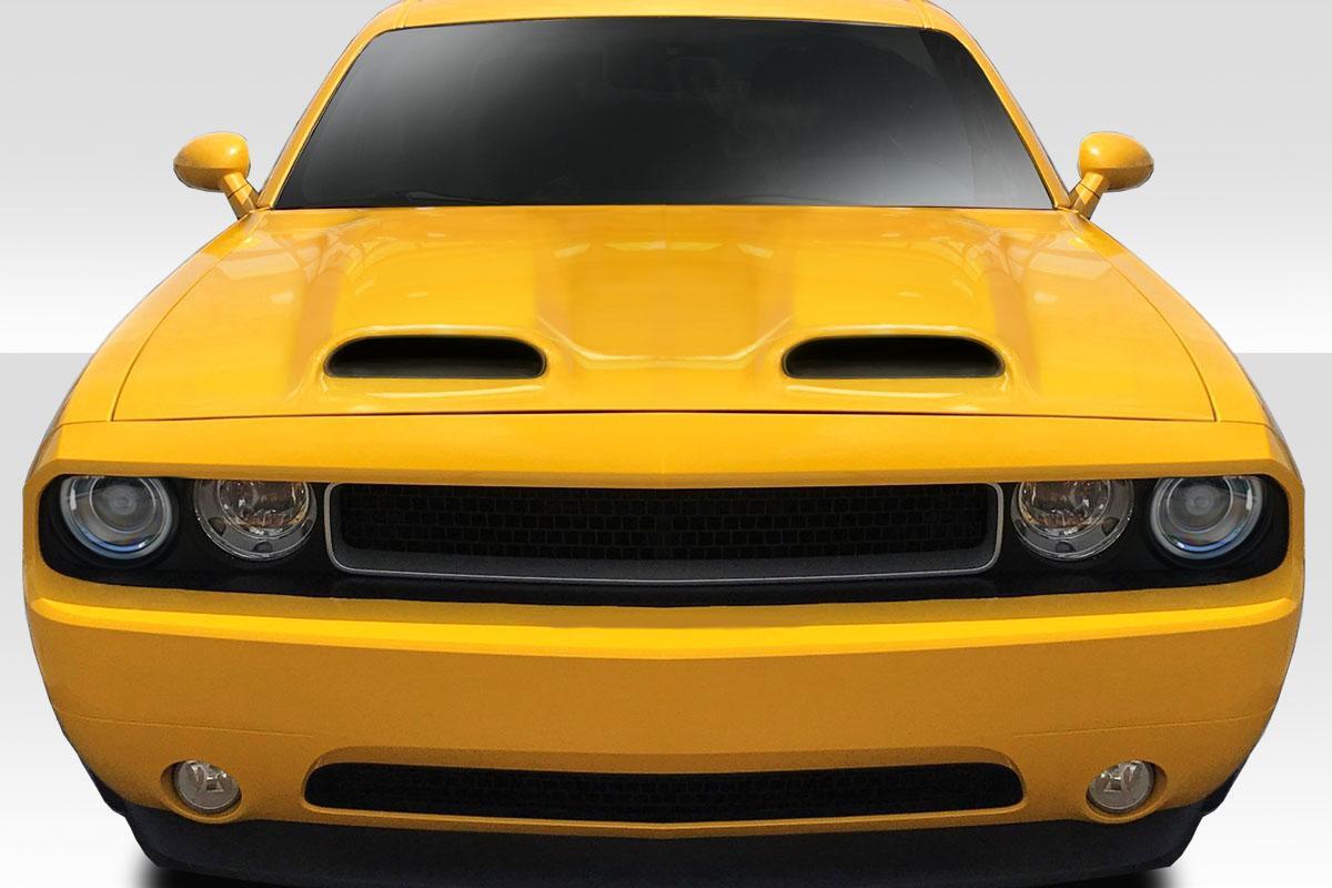 2008-2023 Dodge Challenger Redeye Look Hood, Fiberglass - view 1