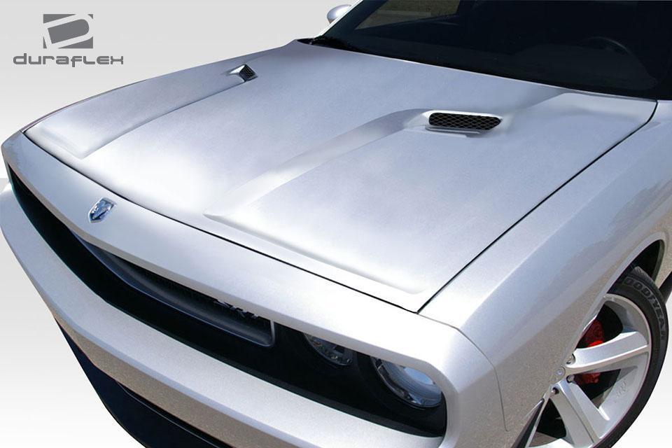2008-2023 Dodge Challenger SRT Look Hood, Fiberglass - view 2