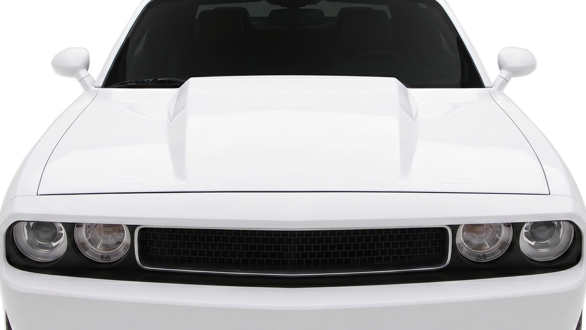 2008-2023 Dodge Challenger Cowl Hood, Fiberglass - view 2
