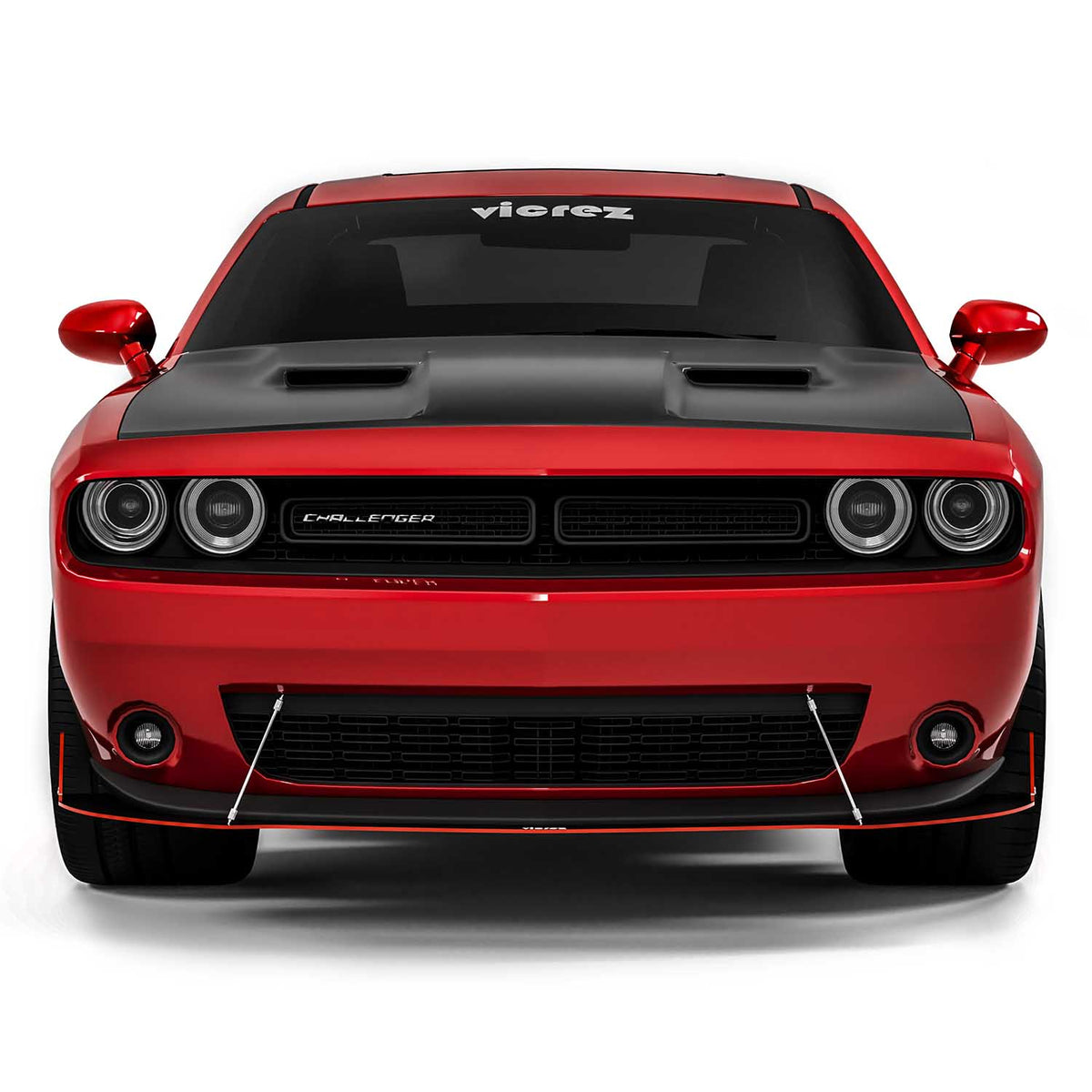 2008-2023 Dodge Challenger GT R/T SXT VZ Front Splitter - view 2