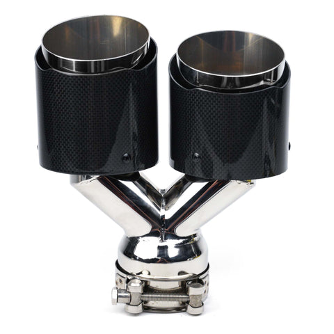 2008-2023 Dodge Challenger Carbon Fiber Dual 8.5" Exhaust Tips