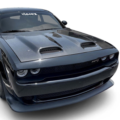 2008-2023 Dodge Challenger Carbon Fiber Redeye Hood w/ Vent Scoop