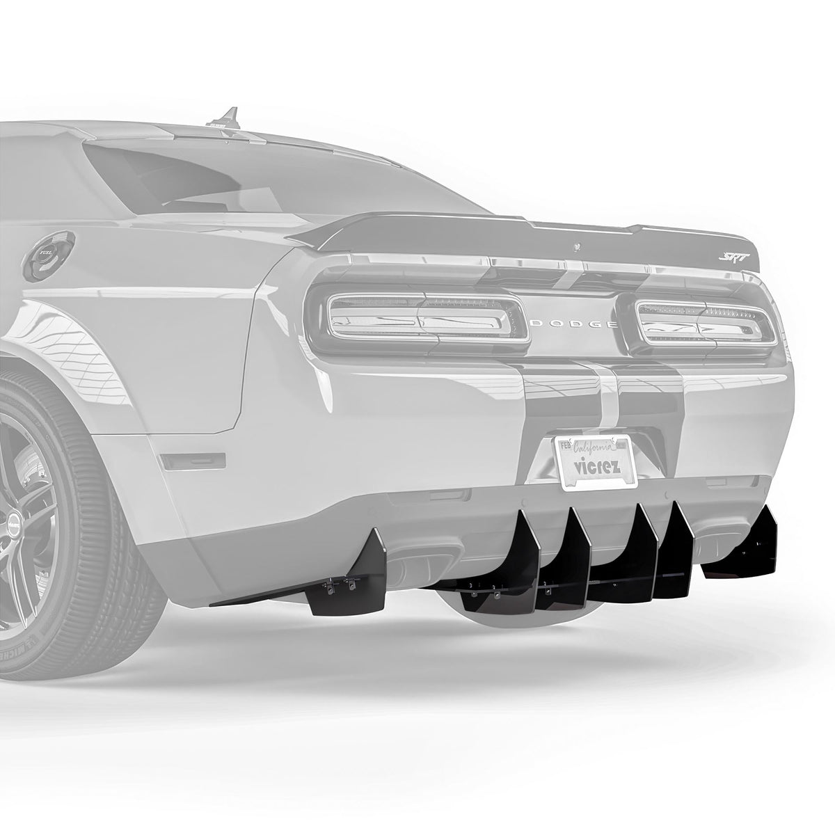 2008-2023 Dodge Challenger Centa VR2 Rear Diffuser - view 5