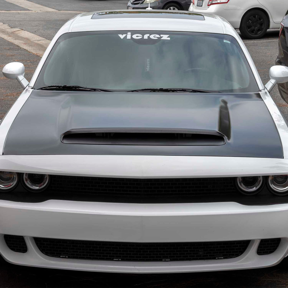 2008-2023 Dodge Challenger Demon Style Hood w/ Air Vent Scoop - view 10