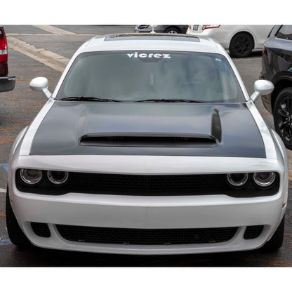 2008-2023 Dodge Challenger Demon Style Hood w/ Air Vent Scoop - view 11